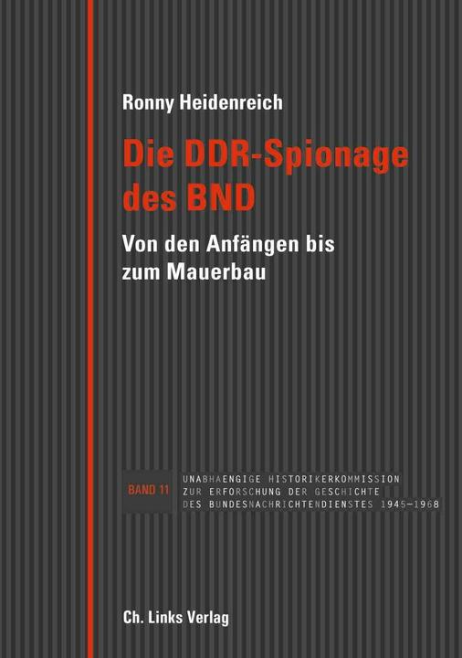 Actual product image Die DDR-Spionage des BND (German, Ronny Heidenreich, 2019)