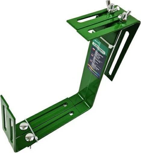 Greenmill Maniglia per cassette da balcone 2 pezzi. Verde
