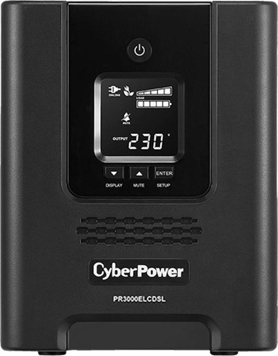 Actual product image Cyberpower PR3000ELCDSL 3000VA/2700W 36M Warranty Advance Exchange Service German Software VMWARE ready deut... (3000 VA, 2700 W, Line-interactive UPS)