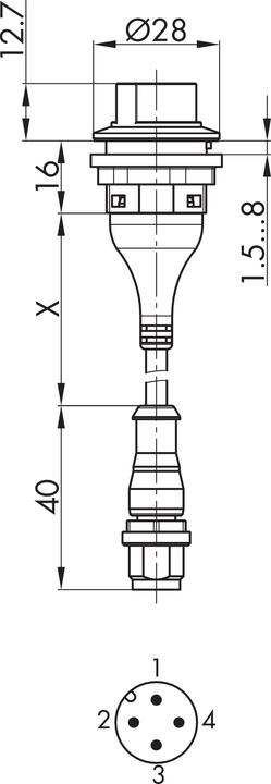 Produktbild Schlegel SWALI M03 Leucht-Wahltaster rastend, umspritzt SWALI M03