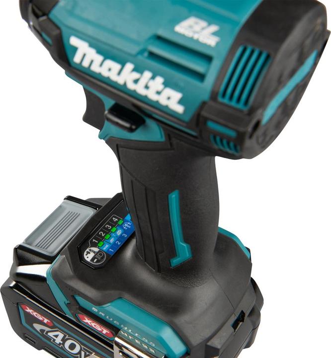 Image du produit Makita Visseuse à choc sans fil TD002GD202 | 40 V, 2x 2,5 AhBatterie, chargeur en coffret (Fonctionnement sur batterie)