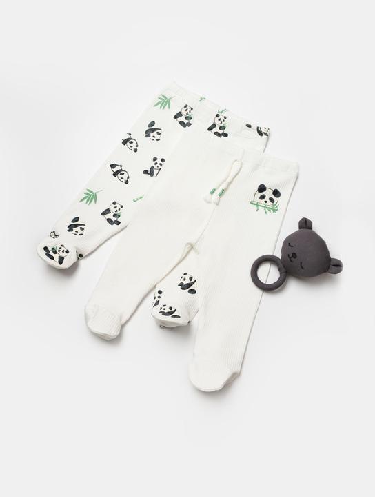 Actual product image BabyCosy 2 Pcs Footed Pants (56)