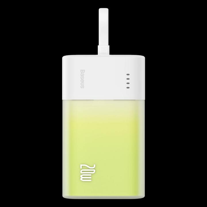 Actual product image Baseus Popsicle 5200mAh 20W Powerbank with Built-in Lightning Cable (+ White Simple USB-C - U (5200 mAh, 20 W, 19.24 Wh)