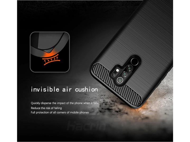 Produktbild Screenguard Xiaomi Redmi 9 Hülle Carbon Brushed Soft TPU (Xiaomi Redmi 9)