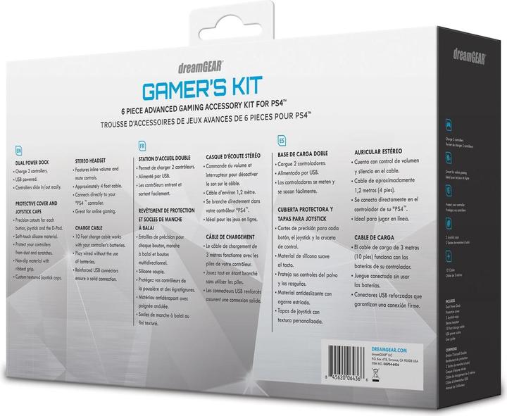 Actual product image dreamGear DGPS4-6436 PS4 Advanced Game Accessory Kit (Black). (PS4)