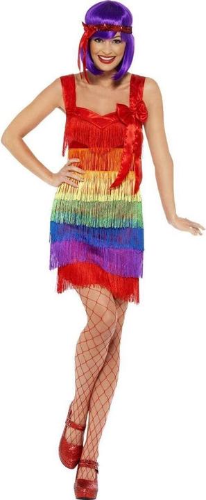 Actual product image Smiffys Charleston Rainbow Flapper Costume (XS)