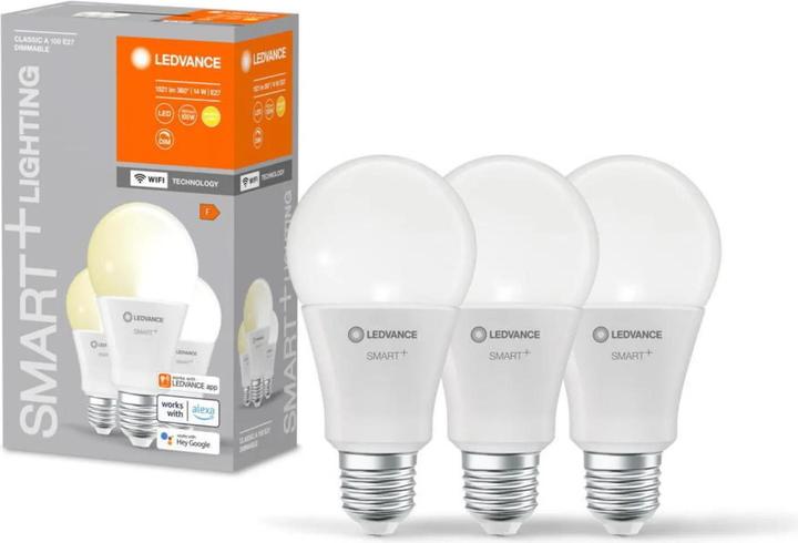 Produktbild Ledvance Smart+ Wifi Classic (E27, 14 W, 1521 lm, 3 x, F)