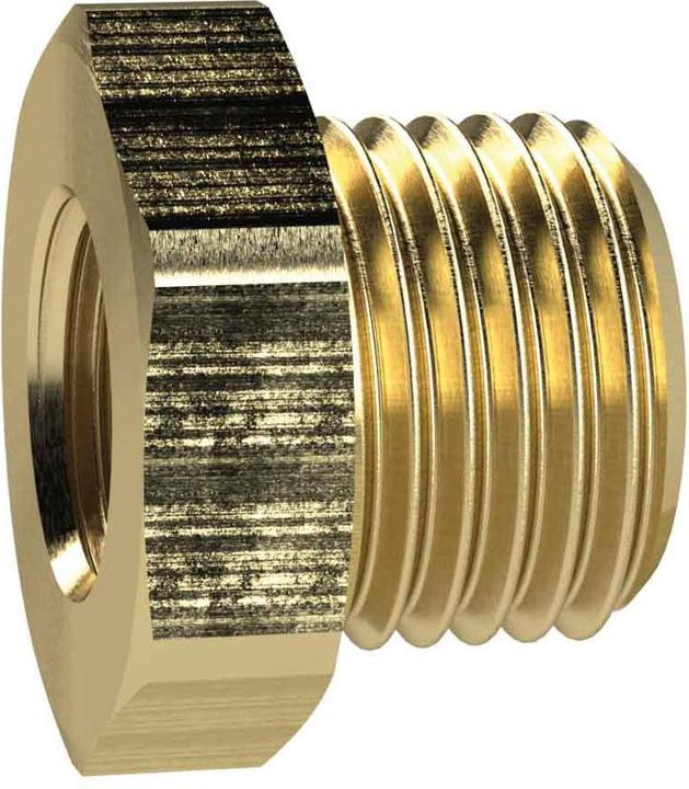 Actual product image Magni RIEGLER 134450-MS251K112 Reducing nipple short, G 1 a., G 1/2 i., SW 38, brass, 1pc