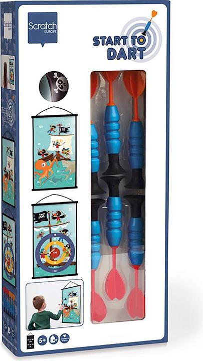 Scratch Jeu de fléchettes à ventouse Pirat