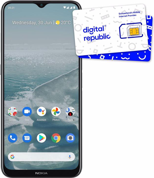 Nokia G10 32 GB Night incl. SIM card from Digital Republic (32 GB, Deep violet, 13 Mpx, 4G)