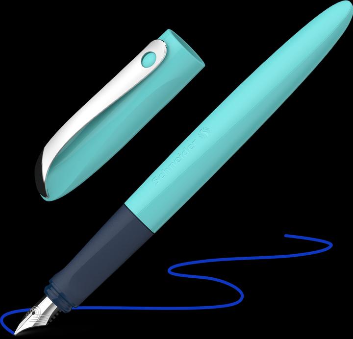 Actual product image Schneider Fountain pen Wavy (Turquoise, 1 x)