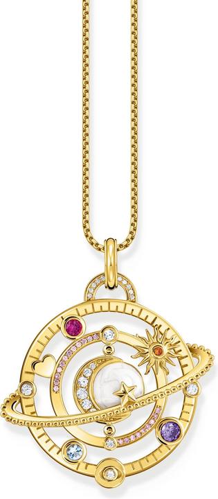 Produktbild Thomas Sabo Anhänger mit Planetenring und bunten Steinen vergoldet (925er Silber, Emaille)