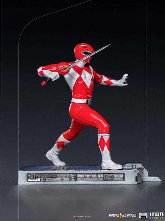 Actual product image Iron Studios Power Rangers statuette 1/10 BDS Art Scale Red Ranger 17 cm