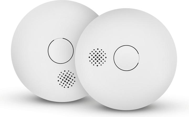 Housegard Luma wireless, series-connected smoke alarm, incl. 10-year battery, 2 packs