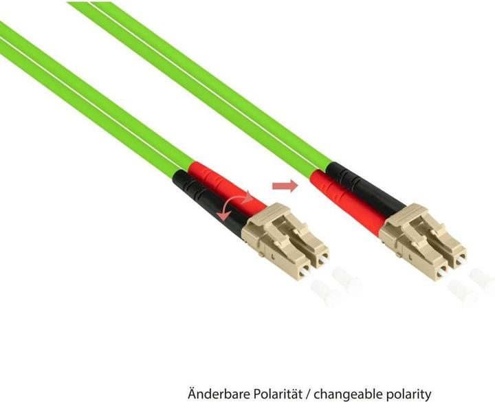 Produktbild Kabelmeister SO-37816 - Patchkabel LWL Duplex OM5 (Multimode, 50125) LCLC, LSZH, 15m (15 m)
