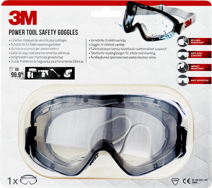 Actual product image 3M Full vision goggles