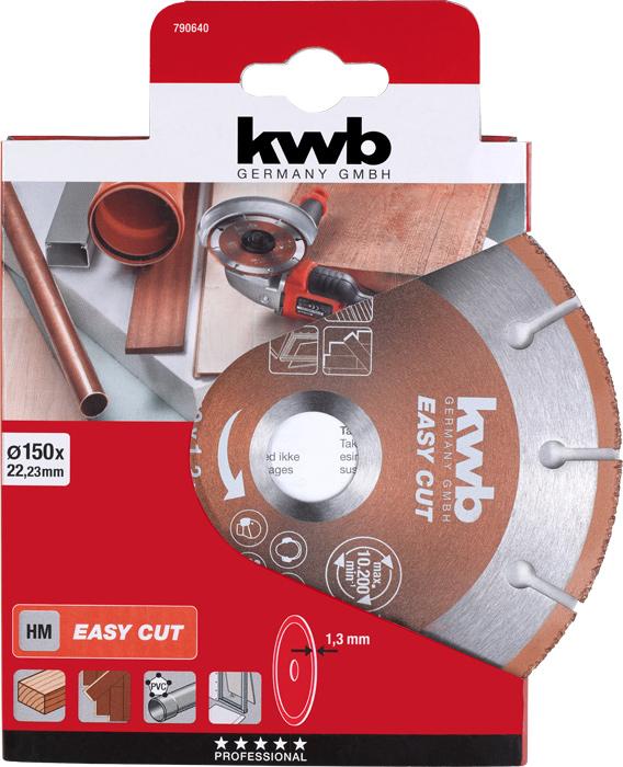 Produktbild kwb Trennscheibe gerade EASY CUT HM TRENNSCHEIBE, UNIVERSAL