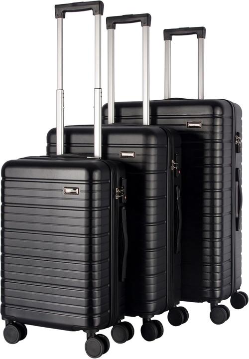 Produktbild StahlHaus 3-teiliges Hartschalenkoffer-Set (Handgepäck (bis 50l), M (50 - 90l), L (90 - 115l))