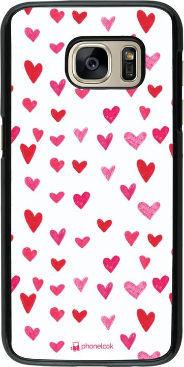 Produktbild PhoneLook Hülle Valentine 2022 Many pink hearts (Samsung Galaxy S7)