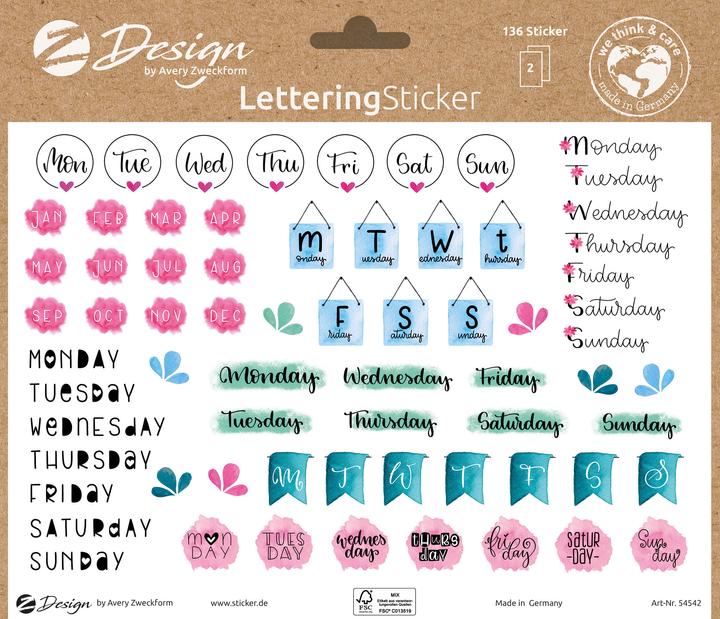 Actual product image Avery Lettering Sticker