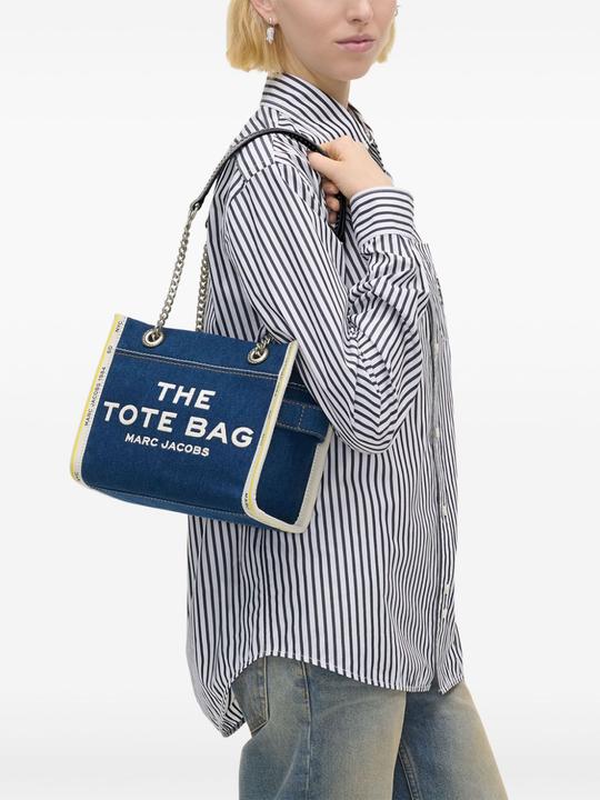 Immagine prodotto Marc Jacobs the small tote in blue denim with embroidered logo