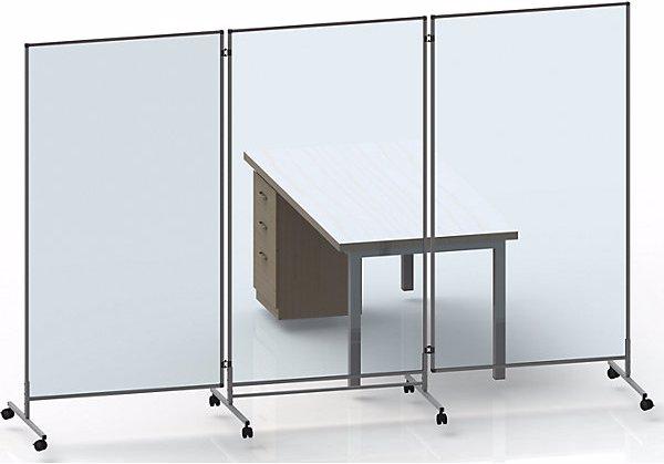 Image du produit Carto Séparateur transparent mobile, h x l x p 1950 x 1000 x 650 mm, élément de base