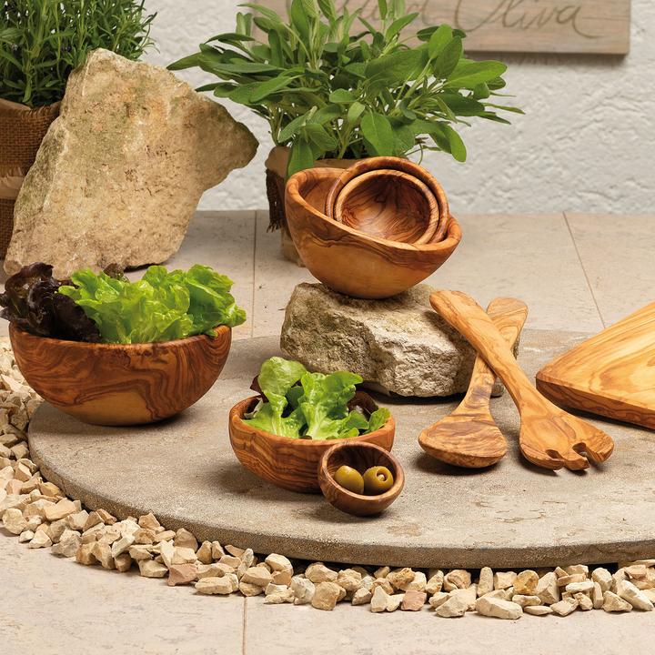 Produktbild Natura Punto Salat-Besteck aus Olivenholz (Salatbesteck)