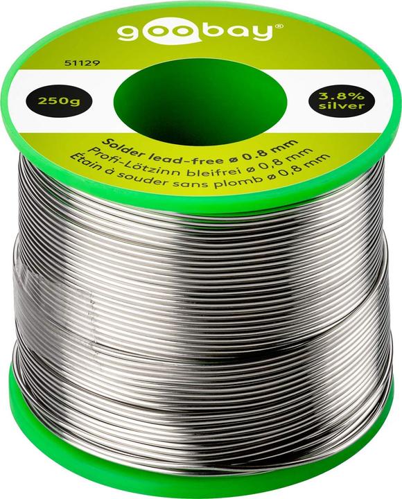 Produktbild Goobay Profi-Lötzinn bleifrei, ø 0,8 mm, 250 g (Lötzinn)