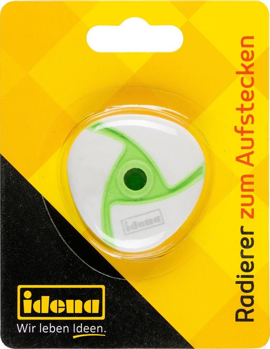 Produktbild Idena Radierer zum Aufstecken grün