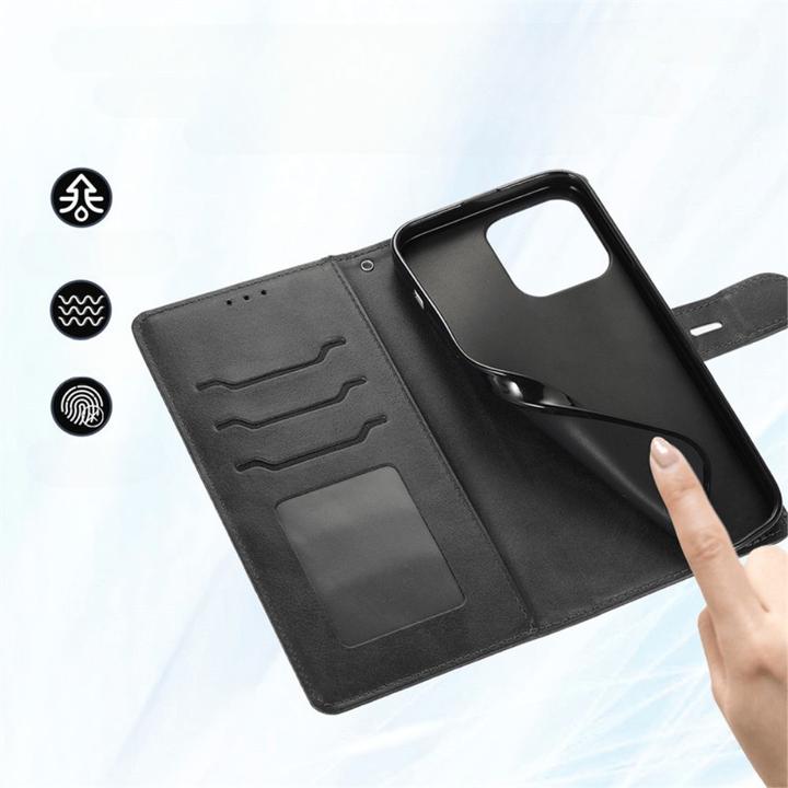 Produktbild Cover-Discount iPhone 15 Pro - Premium Handyhülle Etui schwarz (Apple iPhone 15 Pro)