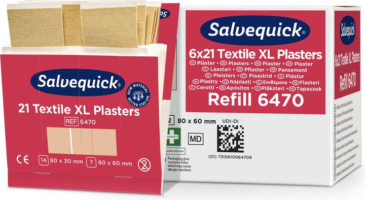 Produktbild Söhngen Refill für SALVEQUICK, elastische Pflaster-Abschnitte je 21 Stk, VE à 6 Stk (21 x)