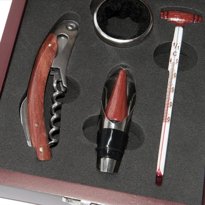 Actual product image Natura Punto Wine accessories set (Wine stopper, Wine thermometer, Drip ring)