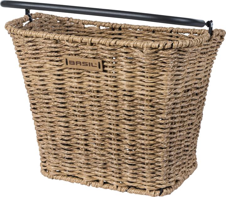 Actual product image Basil Bre VR basket including BasEasy/Klickfix adapter plate Rattan look (18 l)