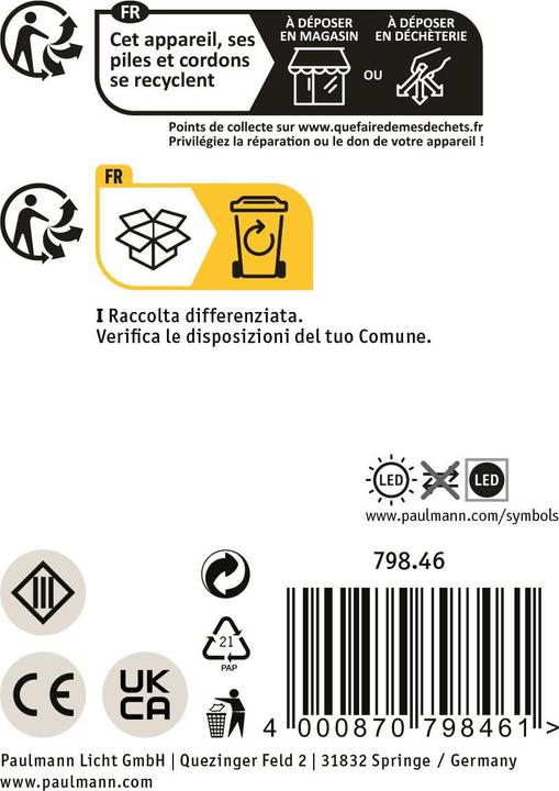 Immagine prodotto Paulmann Numero civico (20 lm, IP44)