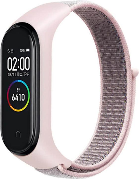 Cover-Discount Xiaomi Mi Band - Nylon Armband Klettverschluss rosa (Nylon)