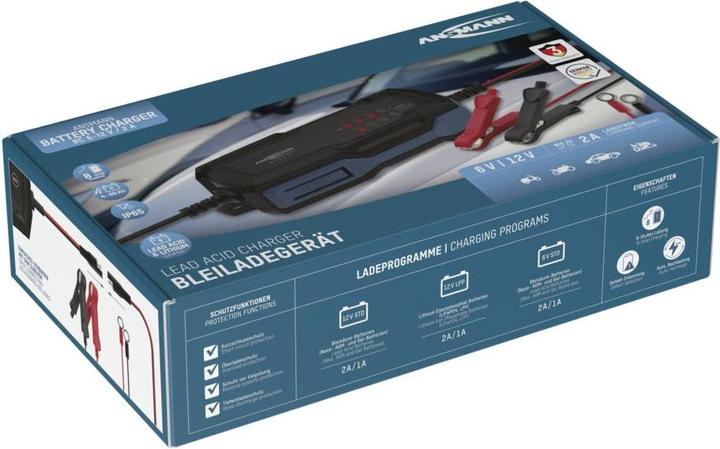 Immagine prodotto Ansmann Caricabatterie per batterie al piombo BC 6-12V / 2 A (6V, 12V, 2 A)