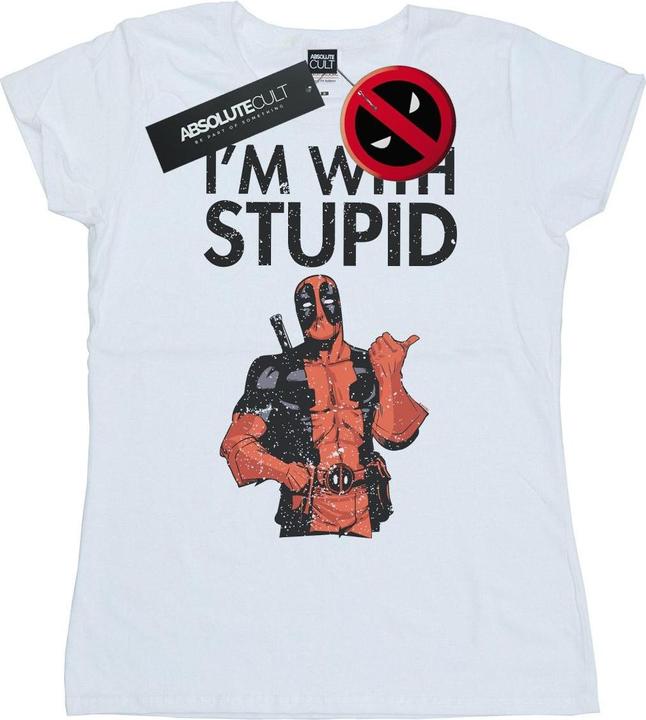 Deadpool I'm With Stupid TShirt (L)