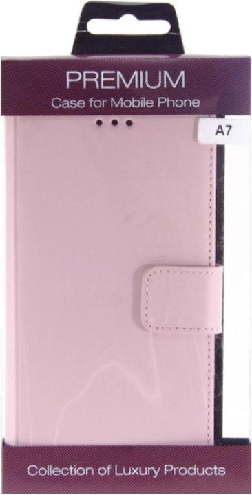 Actual product image OEM Slim Leather Book Case for Galaxy A7 - pink 4250710560882 (Samsung Galaxy A7)