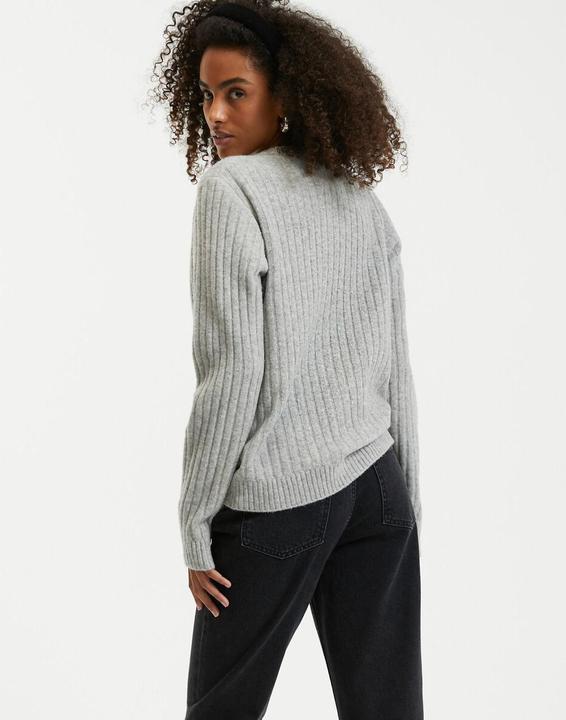 Image du produit La Redoute Collections Cardigan en maille côtelée (XL)
