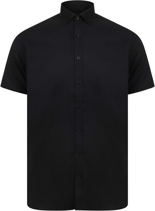 Henbury Modern Kurzarm Oxford Hemd