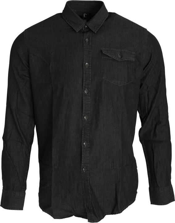 Premier Jeans Naht Langarm Denim Hemd