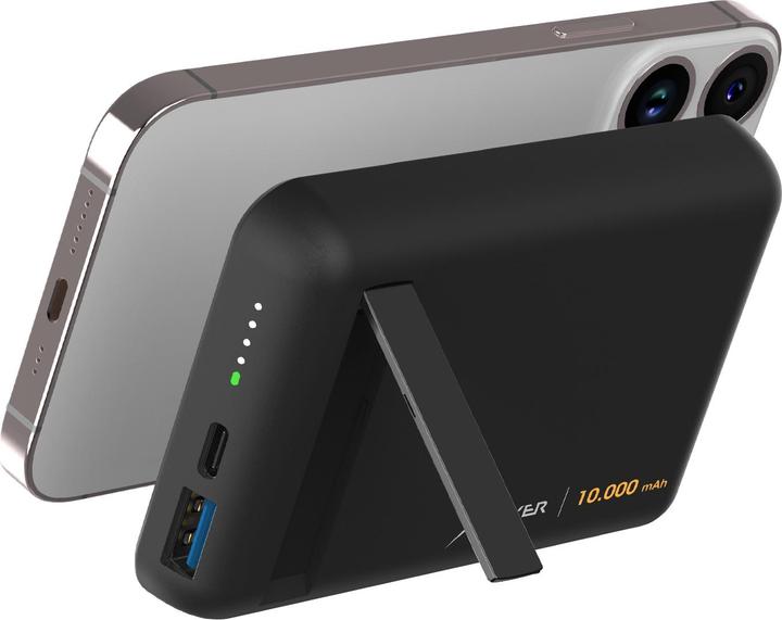 Immagine prodotto Xlayer Magfix Pro Caricatore rapido wireless con supporto 10.000mAh 20W Nero (10000 mAh, 20 W, 37 Wh)