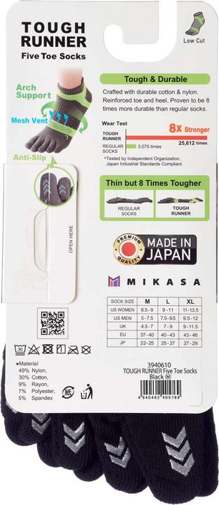 Productafbeelding Mikasa Tough Runner Zehensocken toe socks, 394061 (40 - 43)