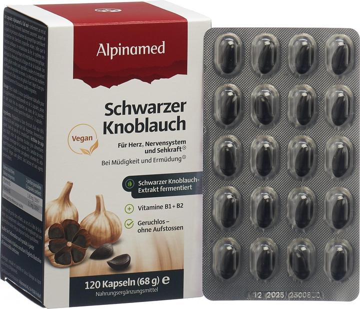Produktbild Alpinamed Schwarzer Knoblauch (120 Stück, Kapseln, 103 g)