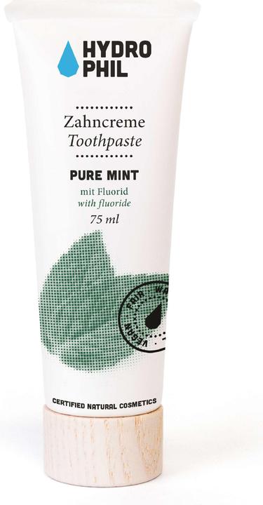 Actual product image Hydrophil Toothpaste Pure Mint with fluoride (75 ml)