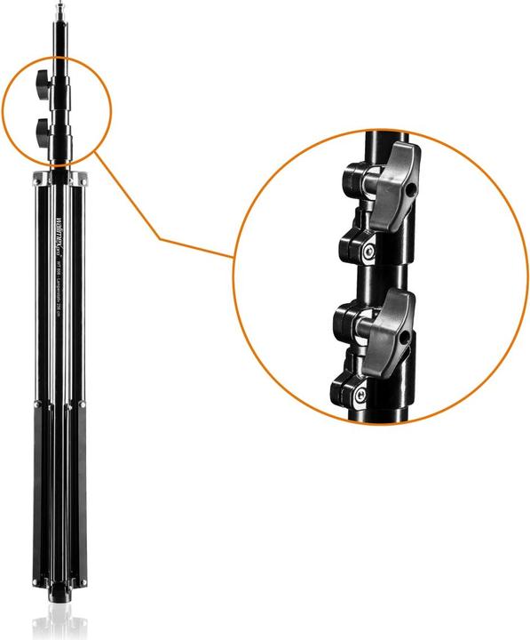 Immagine prodotto Walimex Sistema di sfondo telescopico 1,2 - 3m (120 cm, 256 cm)