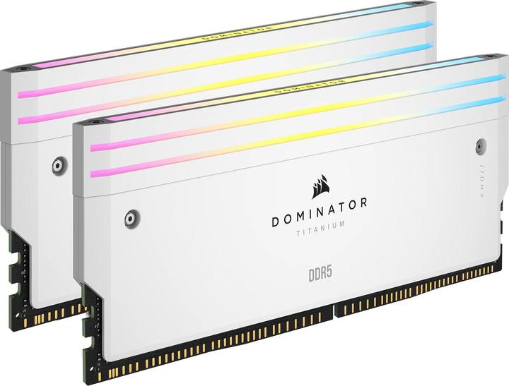 Corsair DOMINATOR Titanium Light Enhancement Kit, 2-up config, Functional LEDs, White Heatsink, no DRAM ICs (Multicolore)