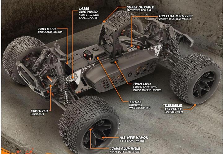 Image du produit HPI Savage XL Flux V2 GTXL-6 (Presque prêt à être conduite)