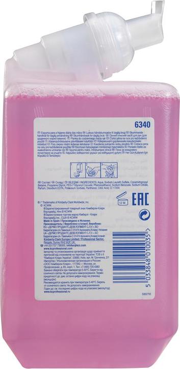 Image du produit Kimberly-Clark Savon mousse de luxe KLEENEX (Recharges, 1000 ml)