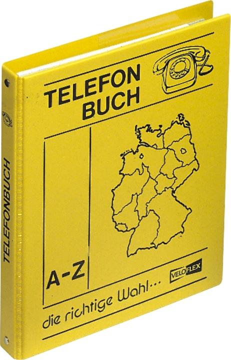 Produktbild Magni 5158000 - Telefonringbuch, DIN A5 4- Rund- Ring- Mechanik, 16 mm breit gelb (A5, 16 mm, 1 Stück)